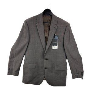 Lauren Ralph Lauren Mens Lancaster Two Button Suit Jacket Gray Notch 42L New